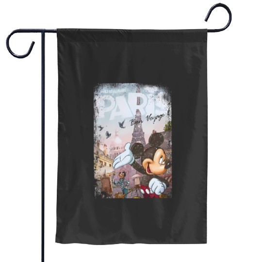 Disneyland Paris Mickey Garden Flags, Eiffel Tower Mickey Garden Flags