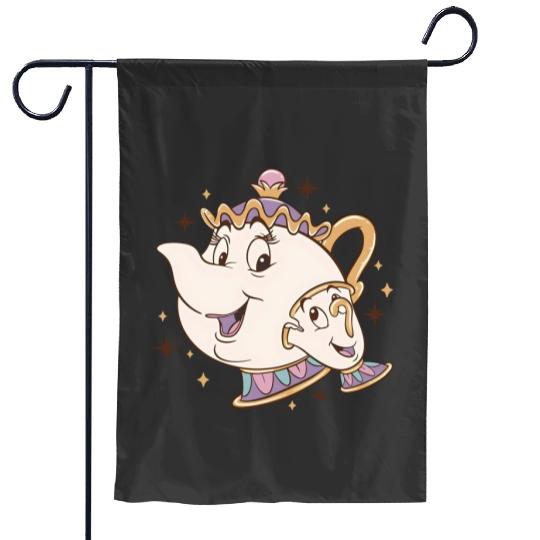 Disney Beauty and the Beast Chip And Mrs. Potts Garden Flags