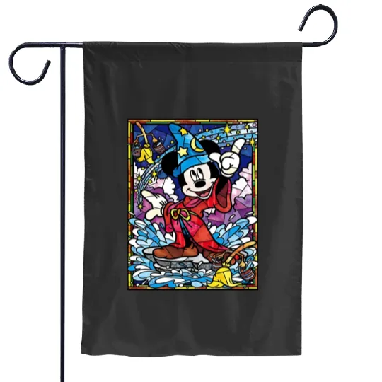 Disney Sorcerer Mickey Garden Flags, Mickey Mouse Magic