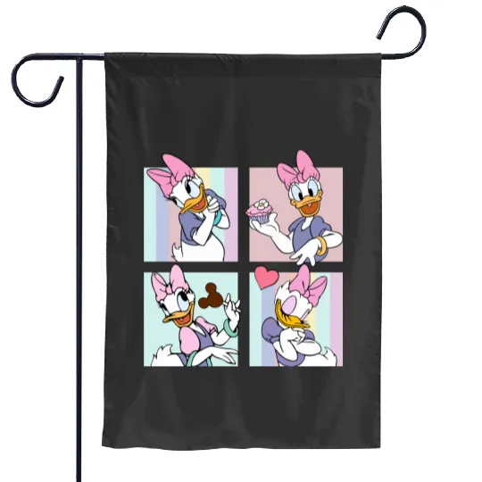 Disney Daisy Duck  Garden Flags, Disney Girls Garden Flags, Disney Aesthetic Garden Flags, Disneyworld Garden Flags, Disneyland Garden Flags