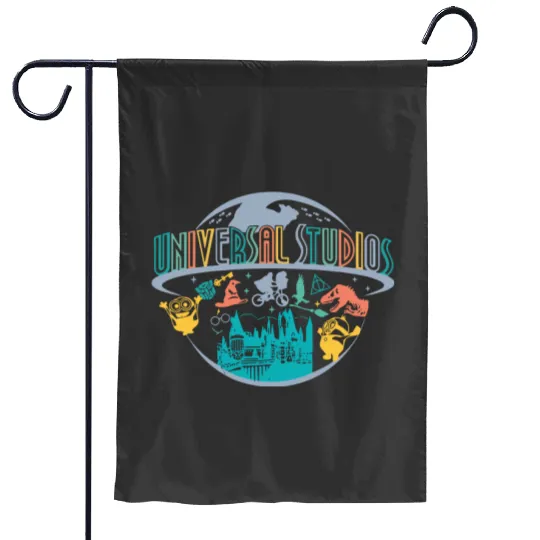 Universal Studios Garden Flags, Universal Orlando Garden Flags, Vintage Universal Garden Flags, Universal Trip 2023, Universal Studios 2023 Garden Flags, Disney Garden Flags