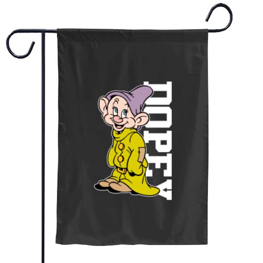 Disney Dopey Dwarf Portrait Garden Flags, Snow White and Seven Dwarfs Garden Flags