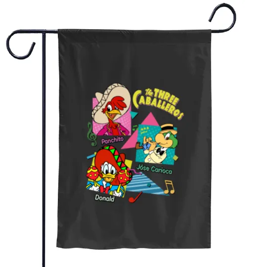 Disney The Three Caballeros Mexico Garden Flags, Three Caballeros Garden Flags