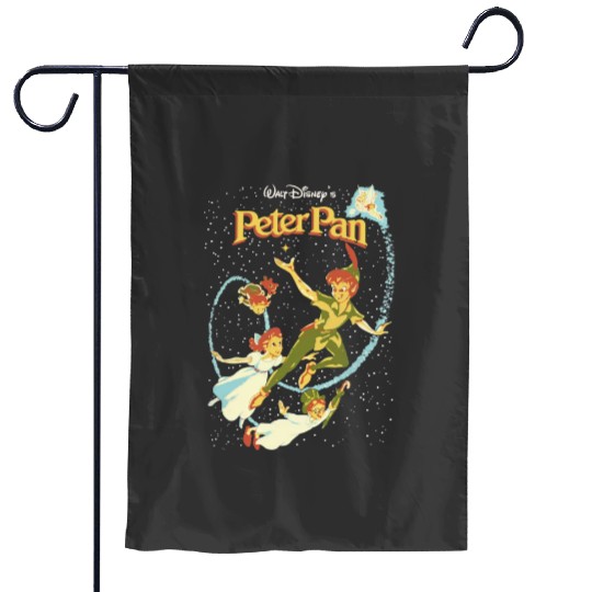 Vintage Peter Pan Garden Flags | Peter Pan Graphic Garden Flags | Disneyland Graphic Garden Flags