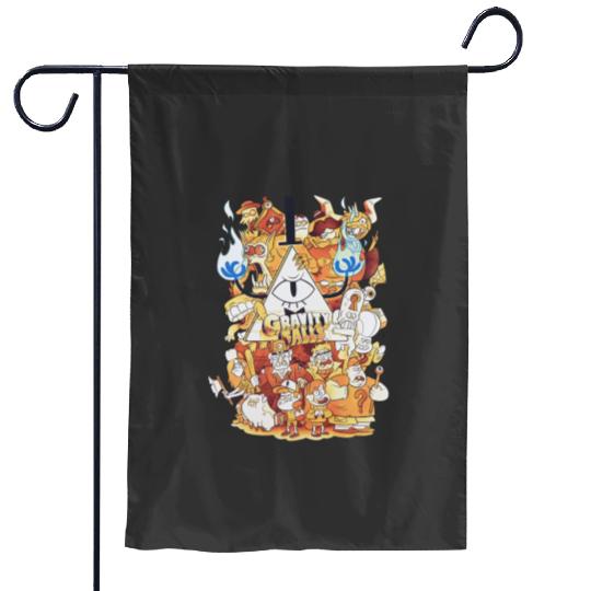 Gravity Falls Mystery Shack Retro 90s Garden Flags, Gravity Falls Garden Flags, Dipper Pines Garden Flags, Mabel Pines Garden Flags, Disney Characters