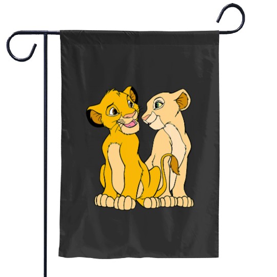 Disney The Lion King Cute Simba Nala Big Chest Portraits Garden Flags