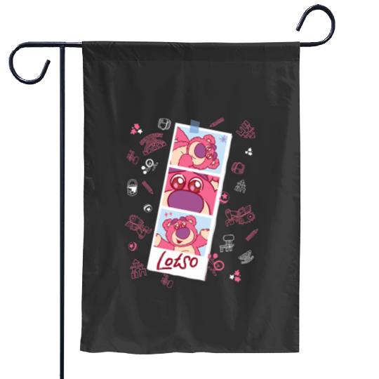 Disney and Pixars Toy Story Lotso Fluffy Cute Photo Strip Garden Flags