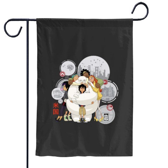 Disney Big Hero 6 TV Series Baymax Hugs Graphic Garden Flags