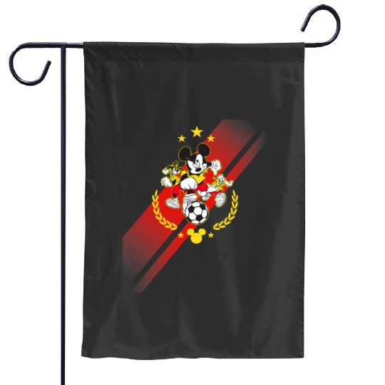 Disney Mickey Mouse Donald and Goofy Soccer Run Sports Garden Flags