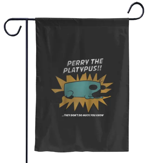 Disney Phineas And Ferb Perry The Platypus Raglan Baseball Tee Garden Flags