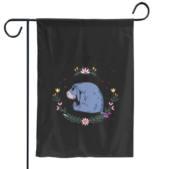 Womens Disney Winnie The Pooh Eeyore Feeling Sentimental VNeck Garden Flags