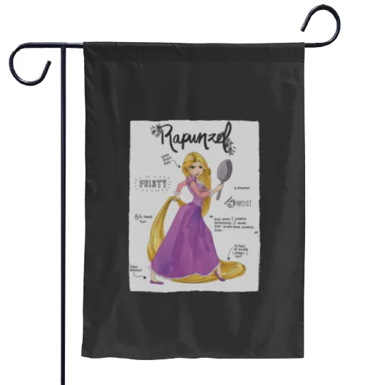 Disney Tangled Rapunzel Fashion Callouts Garden Flags