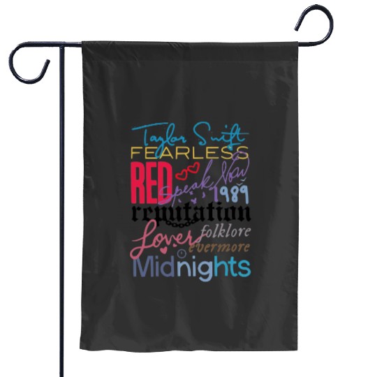 Discover Vintage Taylor The Eras Tour 2023 Garden Flags, Taylor Album Logo 2023