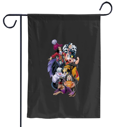 Disney Villains Epic Group Shot Big Chest Portrait Garden Flags