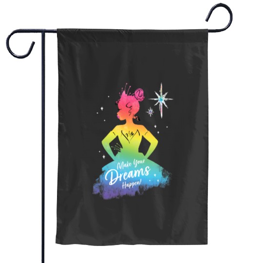 Disney Princess Tiana Rainbow Make Your Dreams Happen Garden Flags