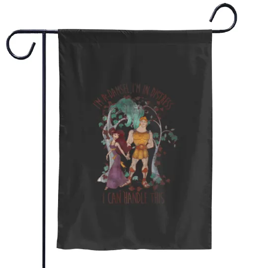 Disney Hercules Meg Im In Distress I Can Handle This Premium Garden Flags