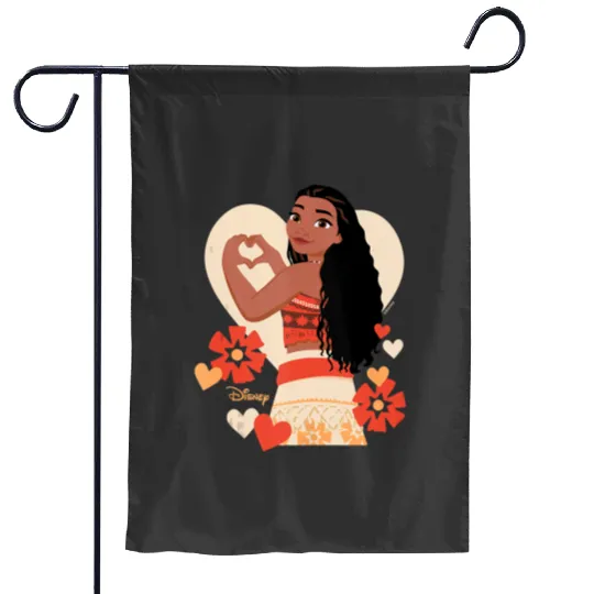 Disney Princess Moana Heart Valentines Day Garden Flags