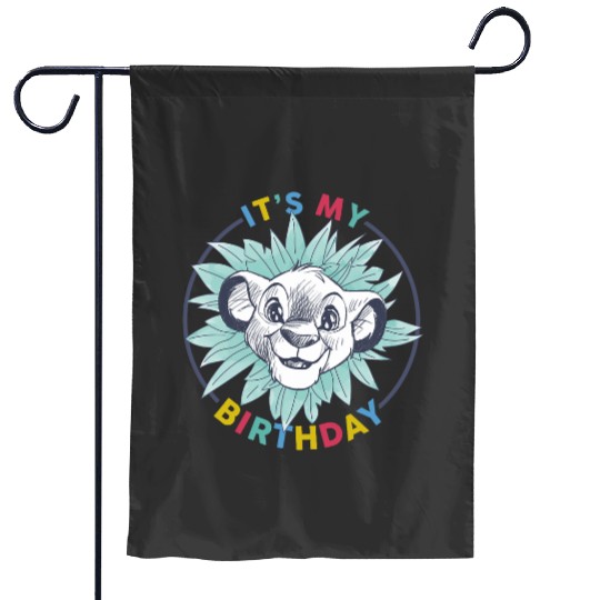 Disney The Lion King Birthday Floral Simba Its My Birthday Garden Flags