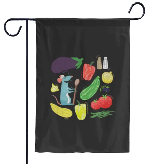 Disney Pixars Ratatouille Remy Ratatouille Recipe Icons Garden Flags