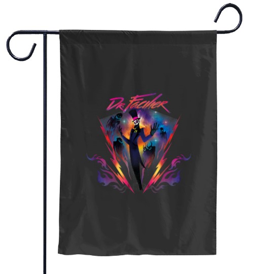 Disney Villains Dr. Facilier 90s Rock Band Neon Garden Flags
