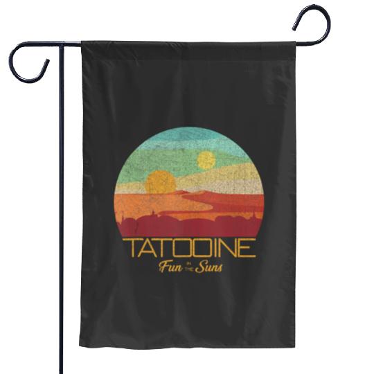 Star Warss Tatooine Postcard Fun in the Sun Vintages Disney Garden Flags