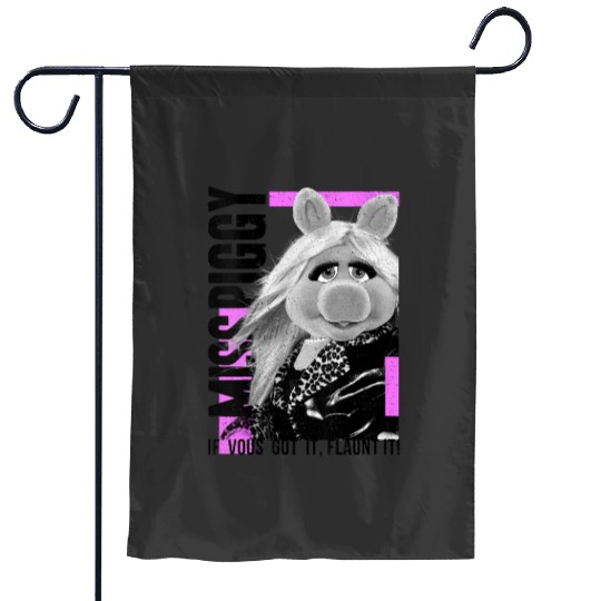 Womens Disney The Muppets Miss Piggy If Vous Got It Flaunt It VNeck Garden Flags
