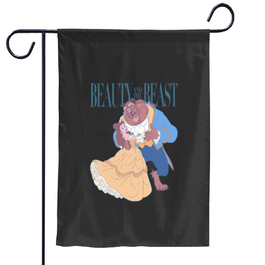 Disney Beauty And The Beast Belle And Beast Portrait Garden Flags