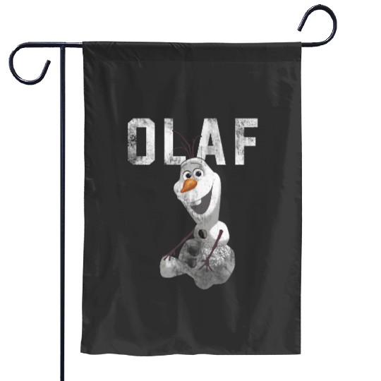 disney frozenss Cute Olaf Distressed Big Chest Portrait Garden Flags