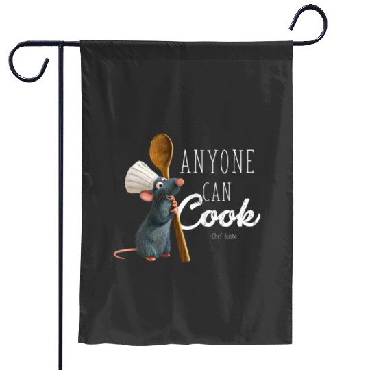 Womens Disney Pixarss Ratatouille Remy Anyone Can Cook VNeck Garden Flags