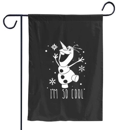 disney frozens Olaf Im So Cool Dancing Graphic Garden Flags