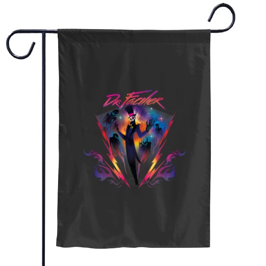 Disney Villains Dr. Facilier 90s Rock Band Neon Garden Flags