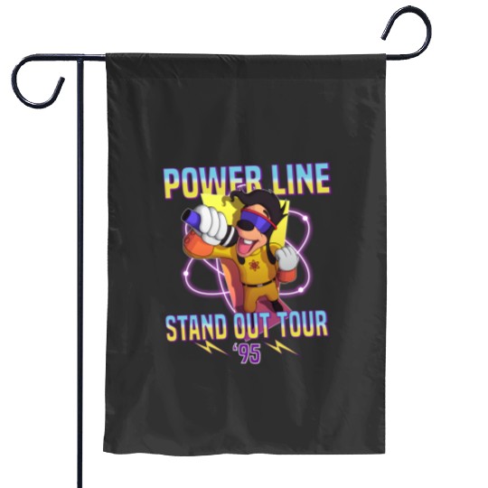 Powerline Stand Out World Tour 95 Garden Flags, Disney Powerline Goofy Movie Garden Flags