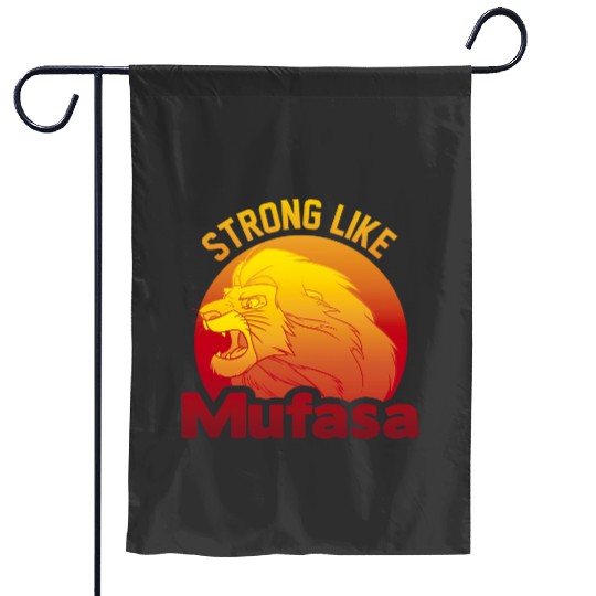 Disney The Lion King Strong Likes Mufasa Sunset Logo Garden Flags
