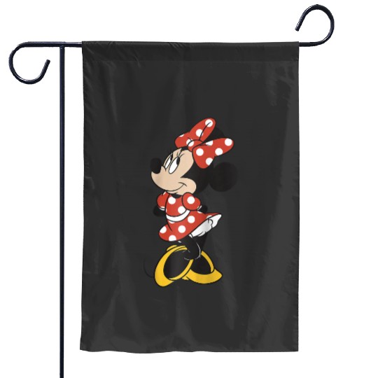 Disney Mickey And Friends Minnie Mouse Traditional Portrait Raglan Baseball Tee Garden Flags