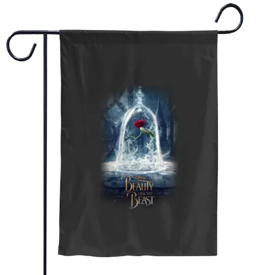 Disney Beauty And The Beast Epic Glass Rose Sweatshirt Sweatshirt Garden Flags