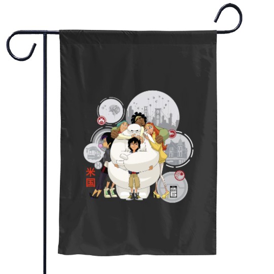 Disney Big Hero 6 TV Series Baymax Hugs Graphic Garden Flags