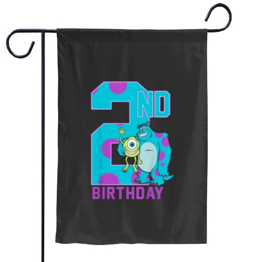 Kids Disney Pixars Monsters University Mike Sully 2nd Birthday Garden Flags