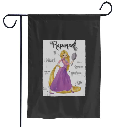 Disney Tangled Rapunzel Fashion Callouts Garden Flags