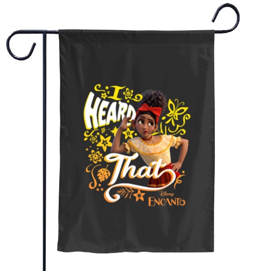 Disney Encanto Dolores I Heard That Portrait Garden Flags
