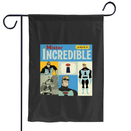 Disney Pixarss The Incredibles As Seen On TV Vintagess Box Up Garden Flags