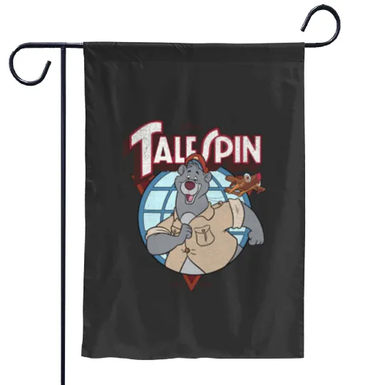 Disney TaleSpin Baloo Logo Garden Flags