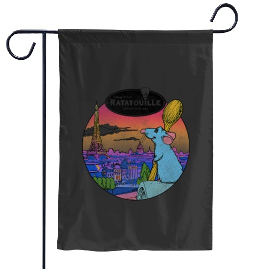 Disney Pixars Ratatouille Remy And Paris Logo Garden Flags