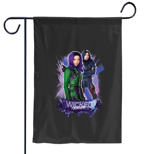 Disney Descendants 3 Mal and Evie Wicked Friends Garden Flags