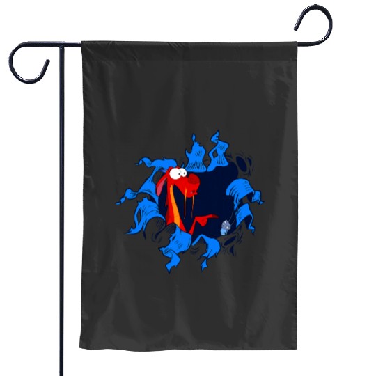 Disney Mulan Mushu CriKee Takes The Blame Ripped Garden Flags