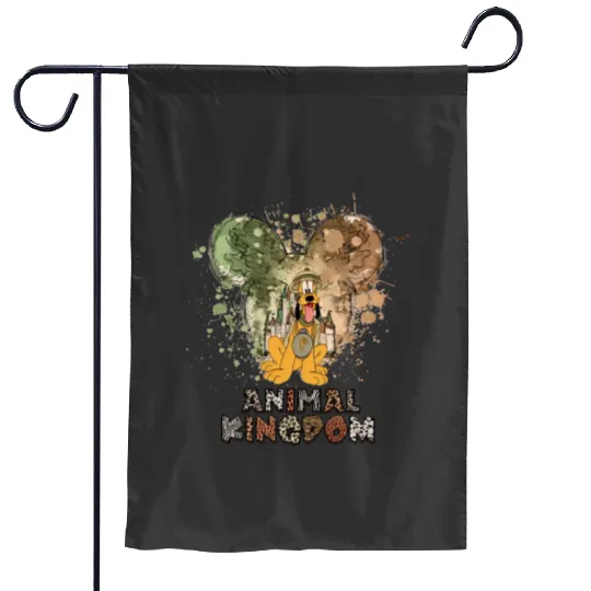 Disney Animal Kingdom Garden Flags, Disney Pluto Garden Flags, Animal Kingdom Garden Flags