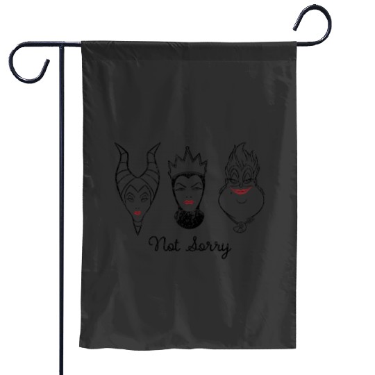 Disney Villains Ursula Maleficent Evil Queen Not Sorry Garden Flags