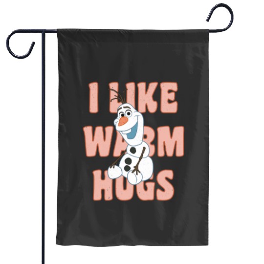 disney frozens Olaf I Likes Warm Hugs Sitting Pose Pullover Garden Flags