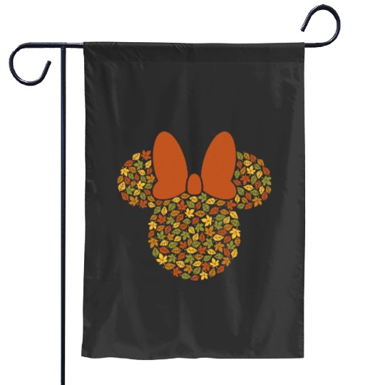Disney Minnie Mouse Icon Autumn Fall Leaves Garden Flags