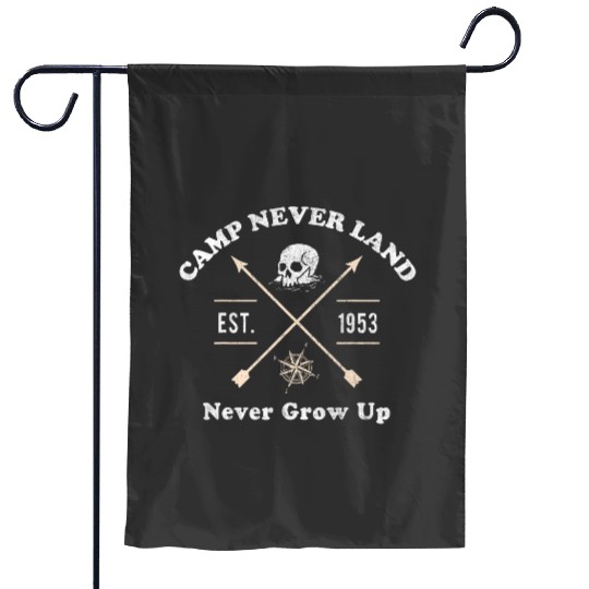 Disney Peter Pan Camp Never Land Est. 1953 Never Grow Up Garden Flags