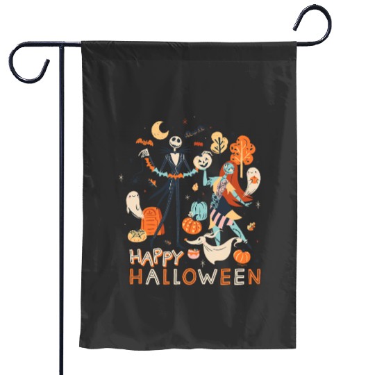 Disney The Nightmare Before Christmas Jack Sally Halloween Garden Flags